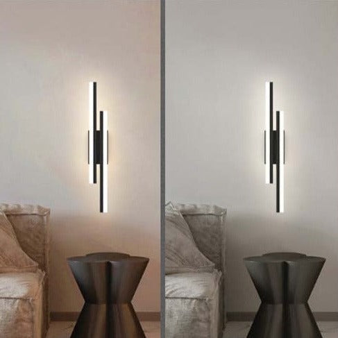 NARA - Wandlamp Zwart van Acryl en IJzer met Warmwit Licht – Modern Minimalistisch Ontwerp voor Binnengebruik 8