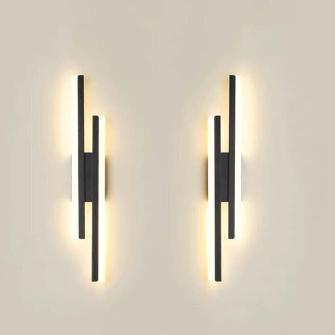 NARA - Wandlamp Zwart van Acryl en IJzer met Warmwit Licht – Modern Minimalistisch Ontwerp voor Binnengebruik 9