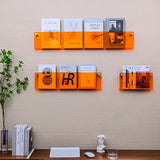 NARA - Wandmontierte Acryl Tijdschriftenhouder - 12 Kleuren, Modern en Ruimtebesparend Design 1