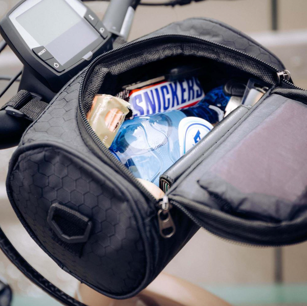 NARA - Waterdichte Fietstas met Touchscreen Telefoonvak – 22 x 12,5 x 12,5 cm – Zwart Nylon voor Fietsgebruik 1