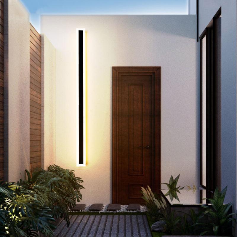 Nara – Minimalistische Buitenlamp met Strakke LED-lijn