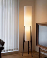 Walnut Vloerlamp – Warme Gloed in Walnoot en Bernstein