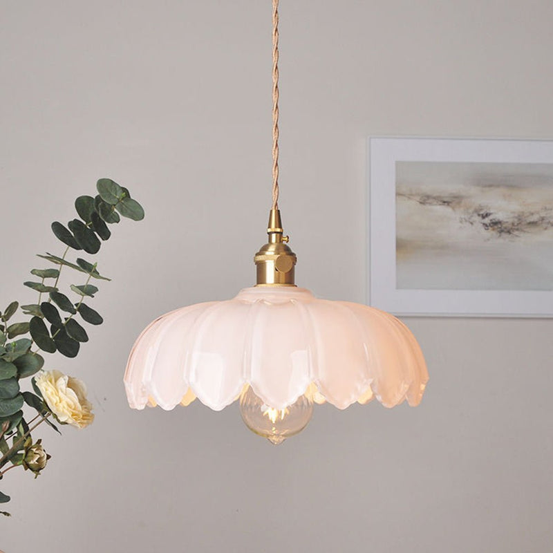 BubbleGlow – Hanglamp van glas en koper