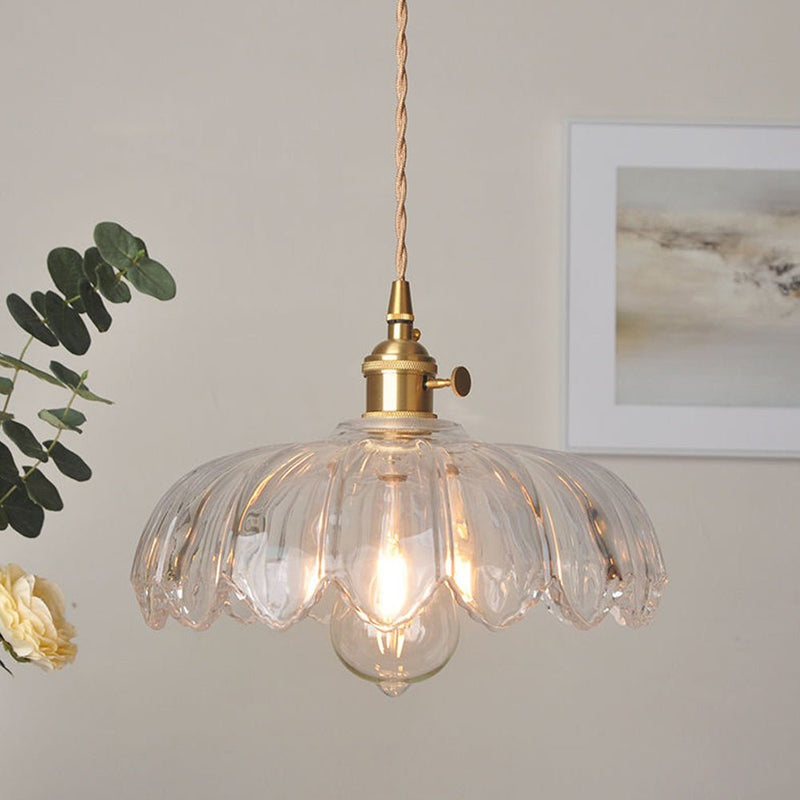 BubbleGlow – Hanglamp van glas en koper