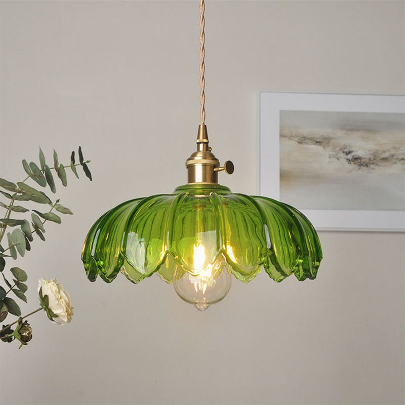 BubbleGlow – Hanglamp van glas en koper