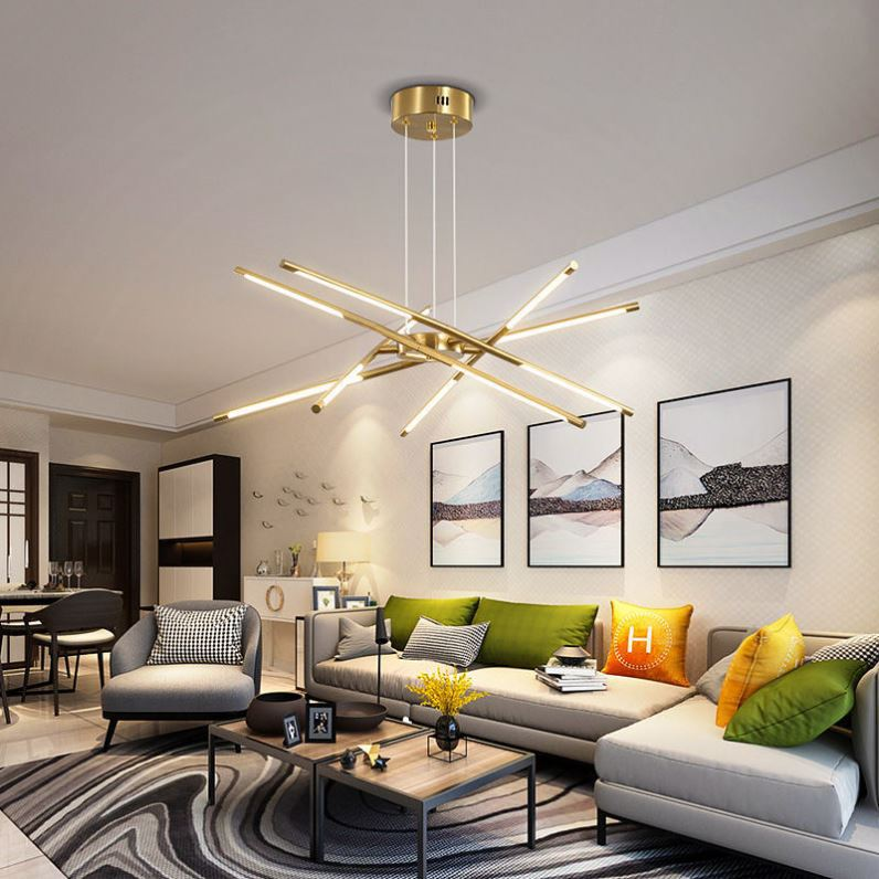 Luxe Gouden Kroonluchter voor een Elegante Touch