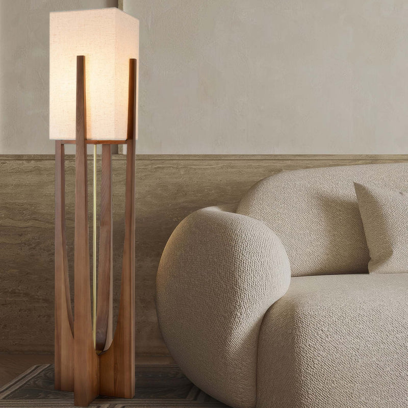 Japanse Walnoot Vloerlamp