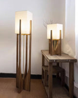 Japanse Walnoot Vloerlamp