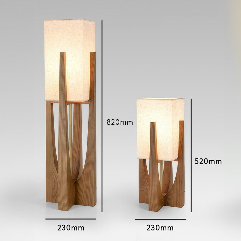 Japanse Walnoot Vloerlamp