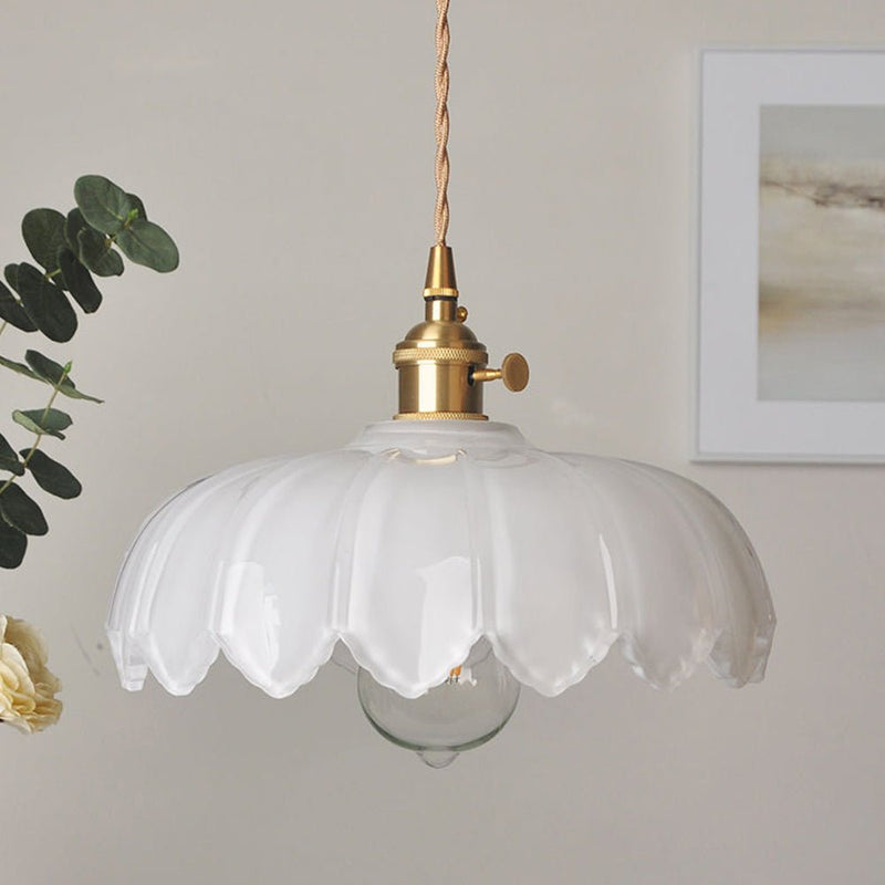 BubbleGlow – Hanglamp van glas en koper