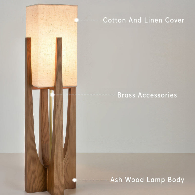 Japanse Walnoot Vloerlamp