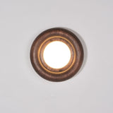 Orbitus Wandlamp – Ronde rust in hout en licht