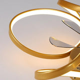 Maison Nara – Elegante Plafondlamp met Ventilator in Sculpturaal Design