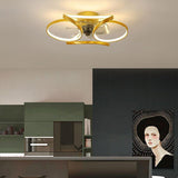 Maison Nara – Elegante Plafondlamp met Ventilator in Sculpturaal Design