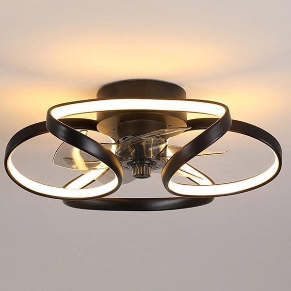Maison Nara – Elegante Plafondlamp met Ventilator in Sculpturaal Design