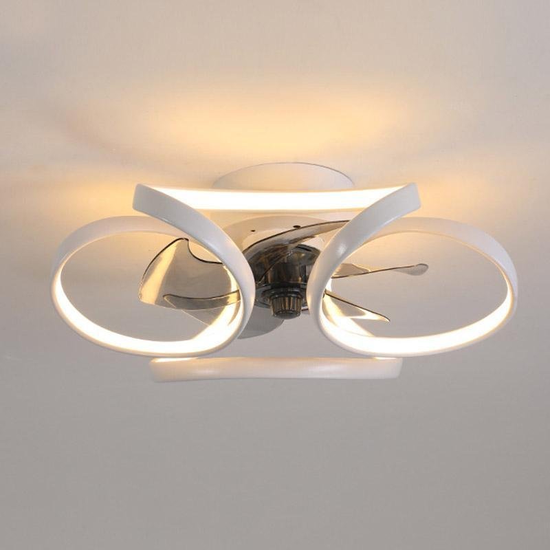 Maison Nara – Elegante Plafondlamp met Ventilator in Sculpturaal Design