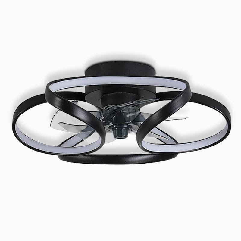 Maison Nara – Elegante Plafondlamp met Ventilator in Sculpturaal Design