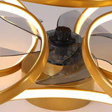 Maison Nara – Elegante Plafondlamp met Ventilator in Sculpturaal Design