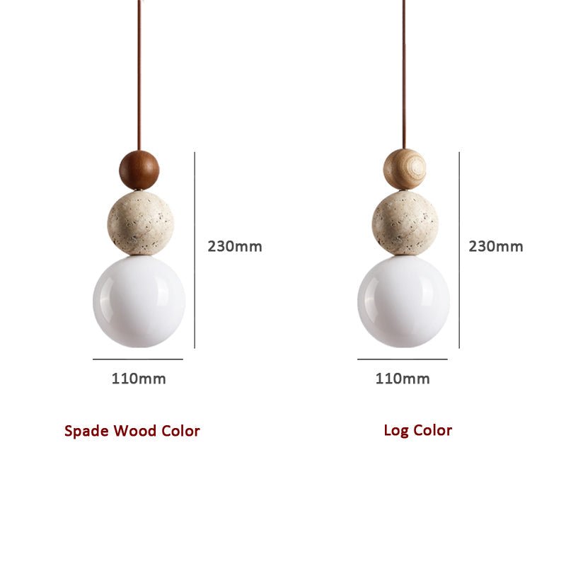 Travertine Lava Stone Hanglamp