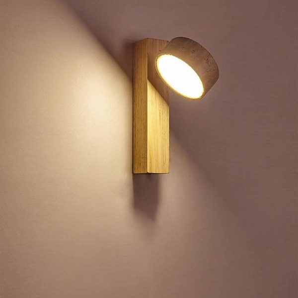 Wabi Sabi Wandlamp – Rust in Steen en Licht