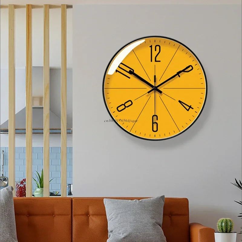 Nara – Wandklok in Retro-Minimalistische Stijl met Stil Uurwerk