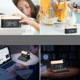 Nara – Lumicharge Draadloze Oplader met Nachtlamp & Alarmfunctie
