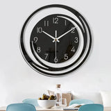 Nara – Zwarte Acryl Wandklok met Stille Werking