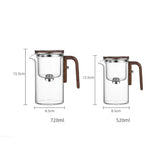 NARA | Elegante glazen theepot met infuser - Creatief ontwerp voor losse thee