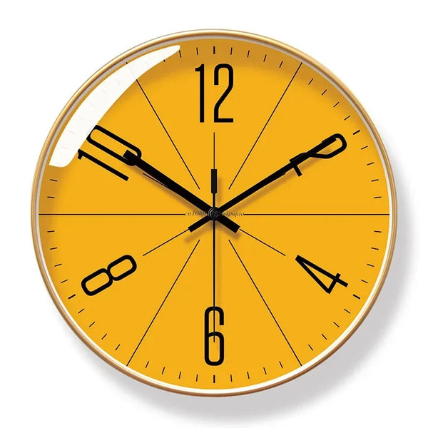 Nara – Wandklok in Retro-Minimalistische Stijl met Stil Uurwerk