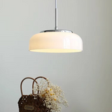 Bauhaus Hanglamp – Chroomwit Elegantie in Glas