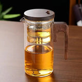 NARA | Elegante glazen theepot met infuser - Creatief ontwerp voor losse thee