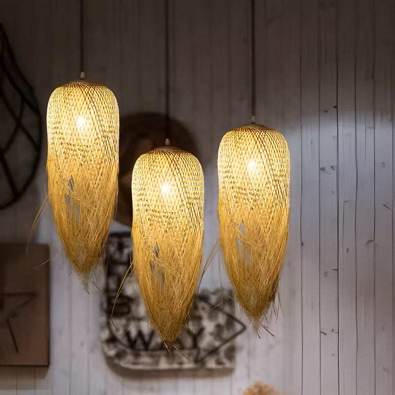 RattanRadiance – Handgeweven hanglamp in bamboe & riet