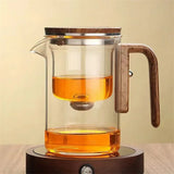 NARA | Elegante glazen theepot met infuser - Creatief ontwerp voor losse thee
