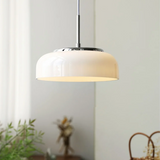 Bauhaus Hanglamp – Chroomwit Elegantie in Glas