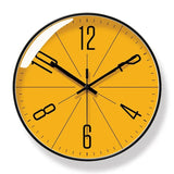 Nara – Wandklok in Retro-Minimalistische Stijl met Stil Uurwerk