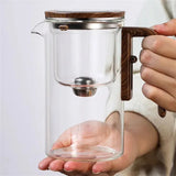 NARA | Elegante glazen theepot met infuser - Creatief ontwerp voor losse thee