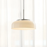 Bauhaus Hanglamp – Chroomwit Elegantie in Glas