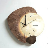 Nara – Moderne Wandklok van Hout met Stil Uurwerk