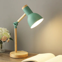 Nara – Scandinavische Tafellamp van Metaal & Hout