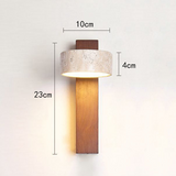 Wabi Sabi Wandlamp – Rust in Steen en Licht