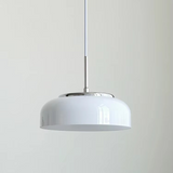 Bauhaus Hanglamp – Chroomwit Elegantie in Glas