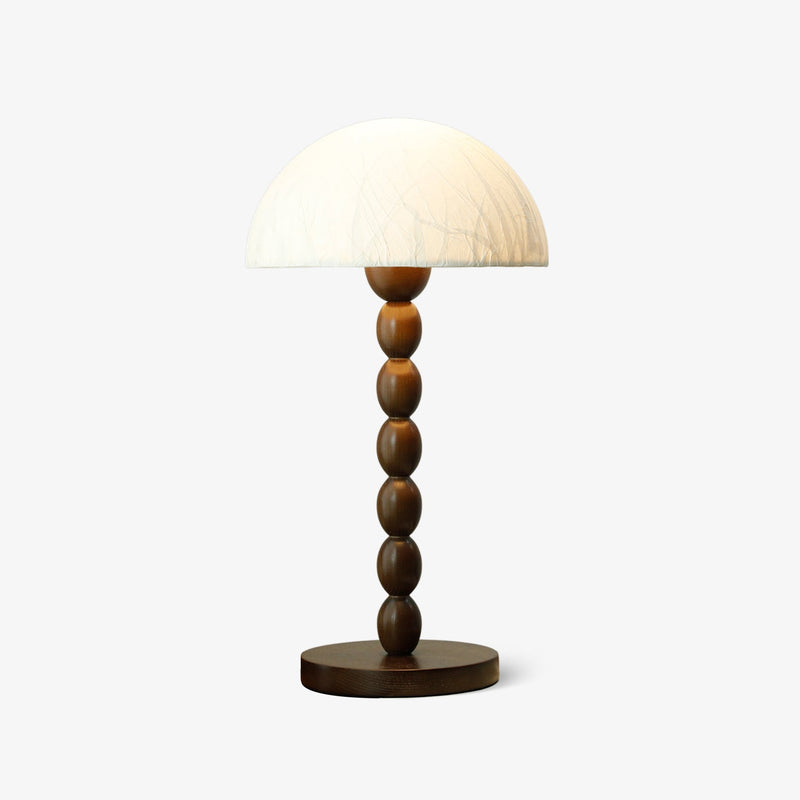 Satori – Tafellamp met papieren kap en houten accenten