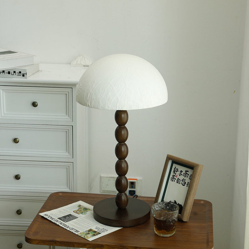 Satori – Tafellamp met papieren kap en houten accenten