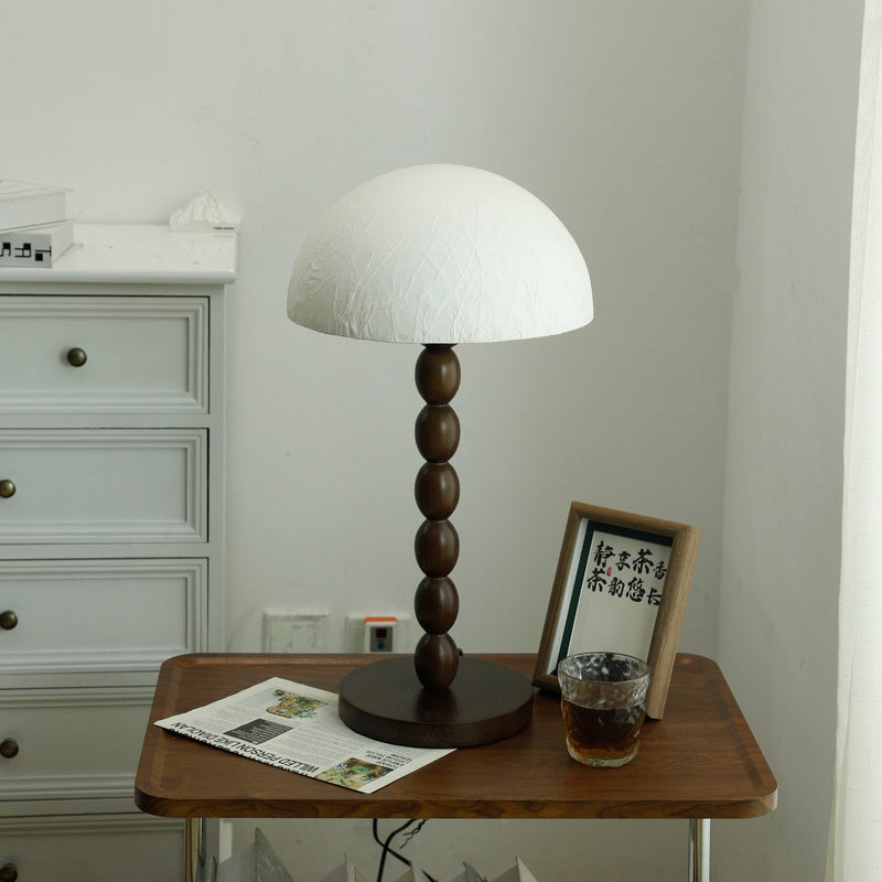 Satori – Tafellamp met papieren kap en houten accenten