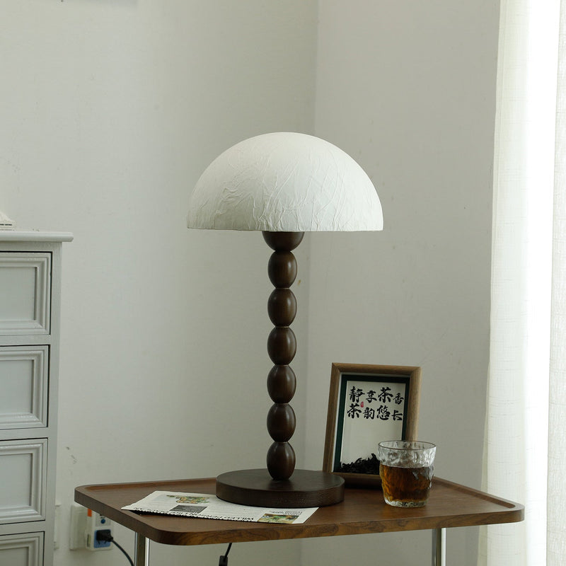 Satori – Tafellamp met papieren kap en houten accenten