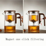 NARA | Elegante glazen theepot met infuser - Creatief ontwerp voor losse thee