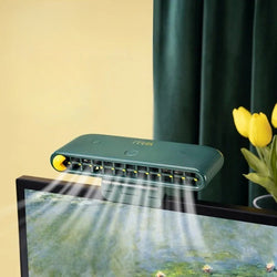 NARA | Turbo Sterke Luchtstroom Scherm Hangende Ventilator - Krachtige Koelventilator voor Thuis, Kantoor & Buiten