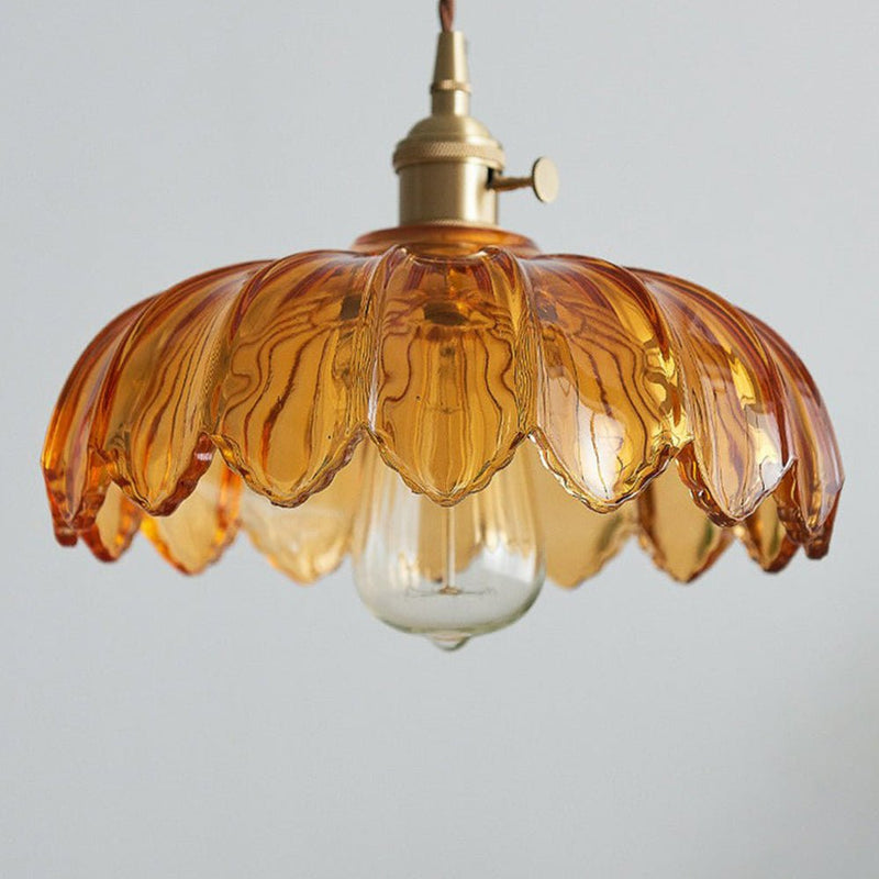 BubbleGlow – Hanglamp van glas en koper
