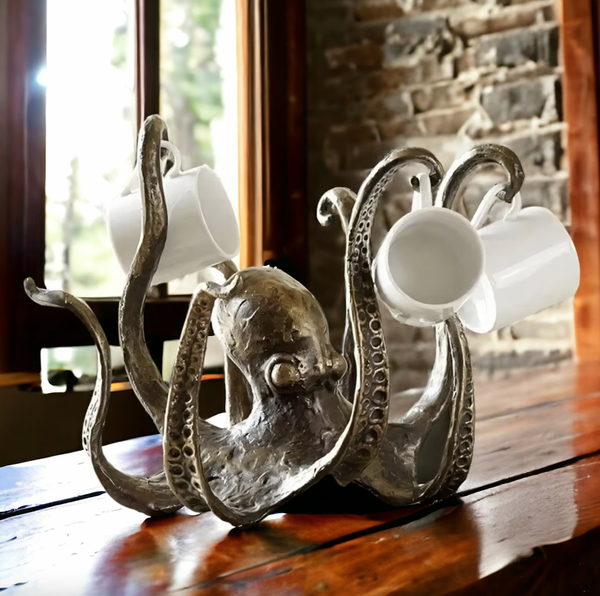 Maison Nara – Octopus Houder in Bronzen Nautische Stijl
