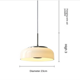 Bauhaus Hanglamp – Chroomwit Elegantie in Glas